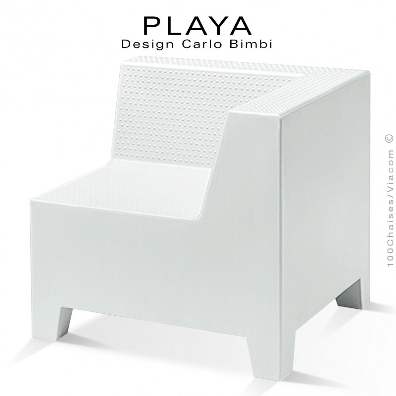 banquette extrieur modulable dangle playa structure plastique de couleur blanche - Coussin Exterieur Banquette banquette extrieur modulable dangle playa structure plastique de couleur blanche - Coussin Exterieur Banquette