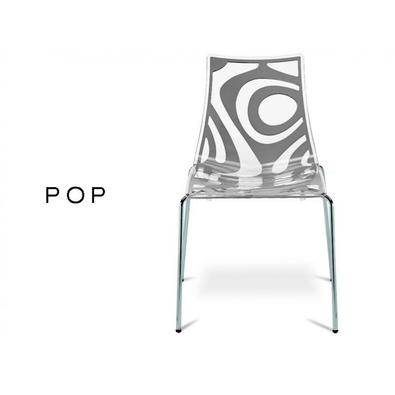 pop chaise dco en technopolymre motif couleur anthracite lot de 6 chaises - Chaise Plastique Transparent pop chaise dco en technopolymre motif couleur anthracite lot de 6 chaises - Chaise Plastique Transparent