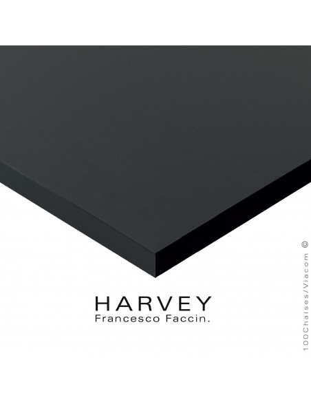 Plateau stratifié NOIR, pour tréteaux de bureau ou table HARVEY.
