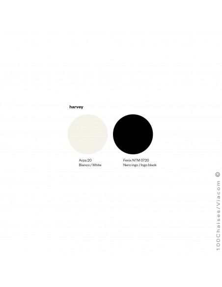 Couleur finition plateau stratifié, couleur blanc ou noir , pour tréteaux de bureau ou table HARVEY. Au choix.