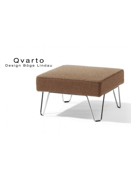 QVARTO canapé tabouret modulable pour salle d'attente, couleur Nougat.
