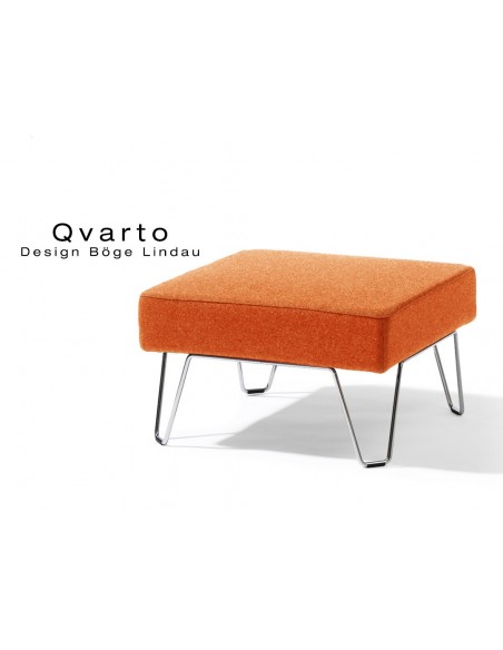 QVARTO canapé tabouret modulable pour salle d'attente, couleur Tortuga.
