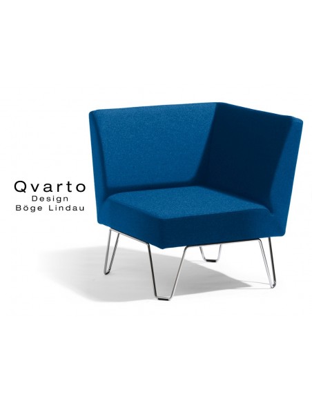 QVARTO canapé d'angle modulable habillage tissu CAMIRA gamme Xtrème couleur Honeymoon.