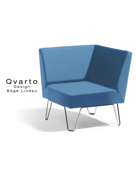 QVARTO canapé d'angle modulable habillage tissu CAMIRA gamme Xtrème couleur Martinique.