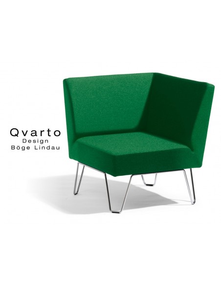 QVARTO canapé d'angle modulable habillage tissu CAMIRA gamme Xtrème couleur Lombok.