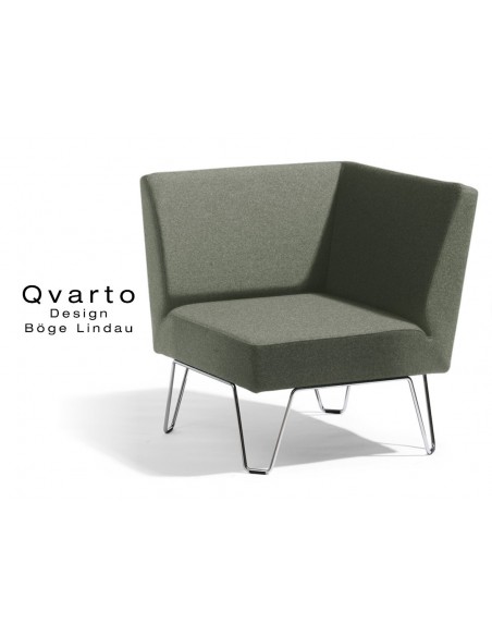QVARTO canapé d'angle modulable habillage tissu CAMIRA gamme Xtrème couleur Krabi.