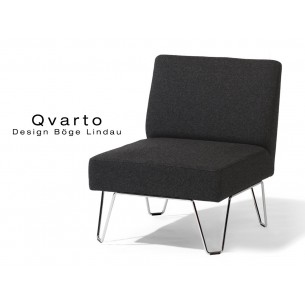 QVARTO canapé modulable ou fauteuil habillage gamme CAMIRA, tissu Xtrème couleur Andaman.