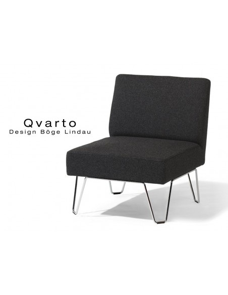 QVARTO canapé modulable ou fauteuil habillage gamme CAMIRA, tissu Xtrème couleur Andaman.