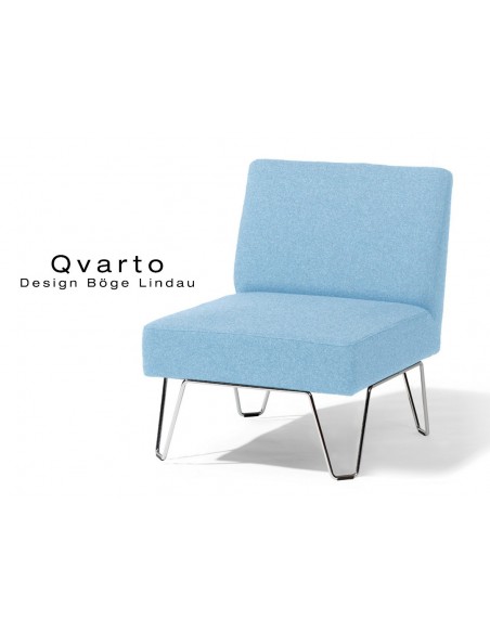QVARTO canapé modulable ou fauteuil habillage gamme CAMIRA, tissu Xtrème couleur Arecibo.