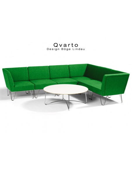 QVARTO canapé d'angle 6 modulables habillage gamme CAMIRA - tissu Xtrème couleur Lombok.