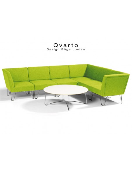 QVARTO canapé d'angle 6 modulables habillage gamme CAMIRA - tissu Xtrème couleur Madura.
