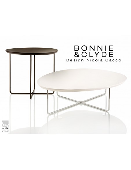 BONNIE & CLYDE petite table d'appoint.