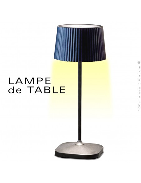 Lampe LED de table pour extérieur CLASSIC, rechargeable à batterie via un câble USB-C.‎