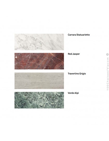 Palette finition plateau Marbre et Travertin pour table basse BALADE CAFÉ.