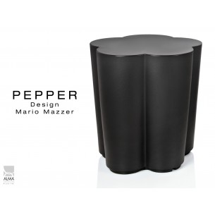 PEPPER tabouret ou table design d'appoint anthracite (noir).