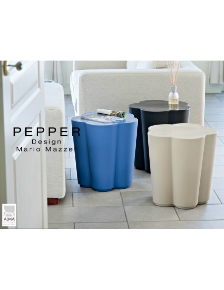 PEPPER tabouret ou table design d'appoint.