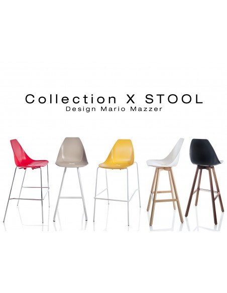 Collection tabouret X-STOOL, piétement au choix…