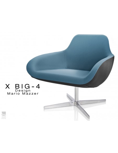 X BIG-4 fauteuil - Habillage tissu assise "Crep" - TE54