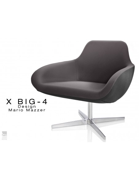 X BIG-4 fauteuil - Habillage tissu assise "Crep" - TE62