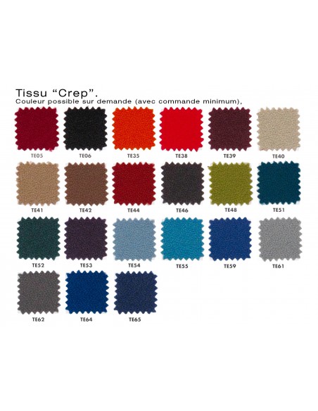 X BIG-4 fauteuil lounge design gamme tissu "Crep" couleur possible au choix.