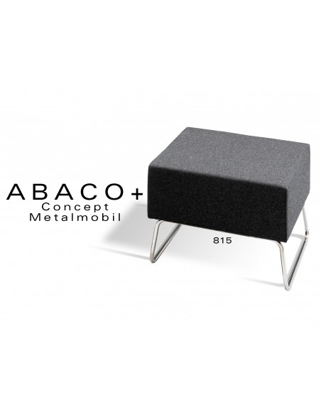 ABACO+ 815 - Tabouret d'appoint ou module de banquette, couleur noire.