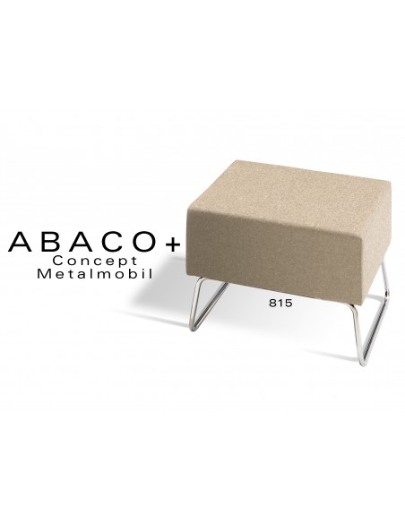 ABACO+ 815 - Tabouret d'appoint ou module de banquette, couleur beige.