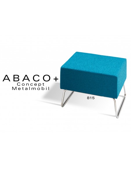ABACO+ 815 - Tabouret d'appoint ou module de banquette, couleur bleue.