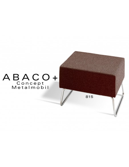 ABACO+ 815 - Tabouret d'appoint ou module de banquette, couleur marron.