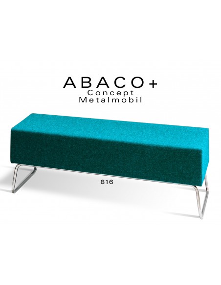 ABACO+ 816 - Banquette d'appoint ou simple module, couleur bleu.