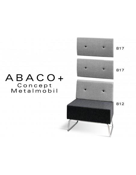 ABACO+ 817 - Module revêtement mural pour banquette ou fauteuil réf.: 812