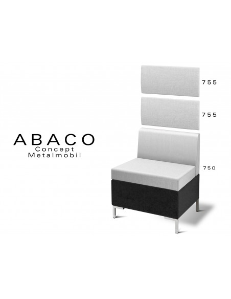 ABACO 750 - correspondance référence banquette et module pour revêtement mural.