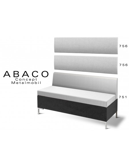 ABACO 751 - correspondance référence banquette et module pour revêtement mural.