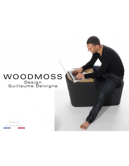 WOODMOSS-DOUBLE tabouret ou table d'appoint.