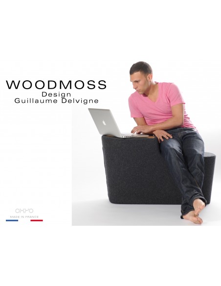 WOODMOSS-DOUBLE tabouret ou table d'appoint.