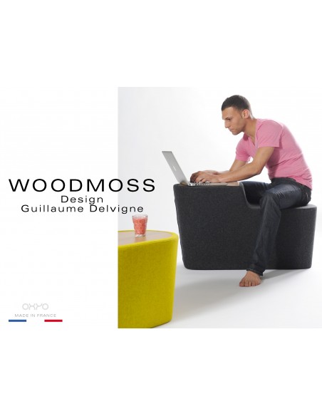 WOODMOSS-DOUBLE tabouret ou table d'appoint.