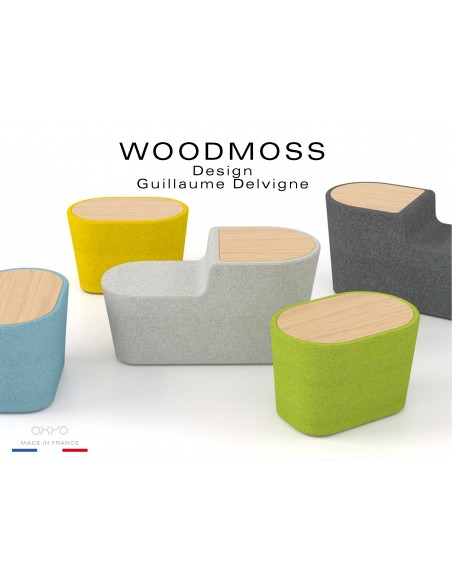 WOODMOSS-DOUBLE tabouret ou table d'appoint.