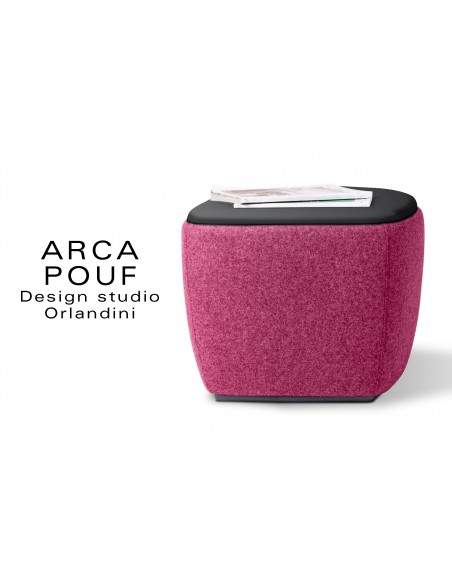 ARCA pouf, tabouret ou table d'appoint couleur rose St-Martins