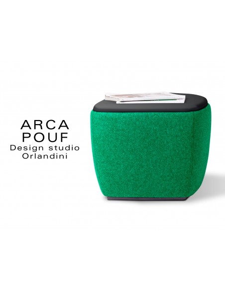 ARCA pouf, tabouret ou table d'appoint couleur vert Belhaven