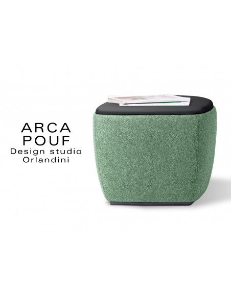 ARCA pouf, tabouret ou table d'appoint couleur vert lancaster