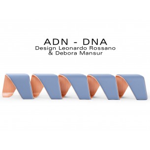 Banc d'attente 5 places - ADN finition tissu "Urban Plus" 100% polyester, couleur lavande Metropolis.