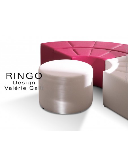 Modules banquette RINGO, assise garnis habillage cuir synthétique