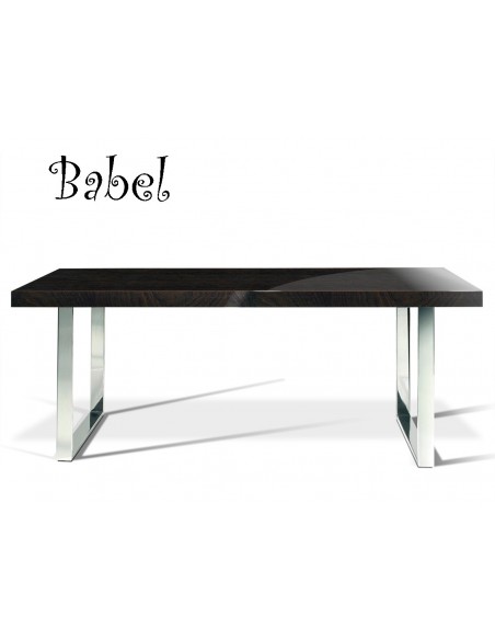 Table BABEL, finition vernis wengé, réf.: 784.