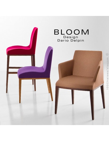 Collection BLOOM, fauteuil, chaise, tabouret de bar luxe haut de gamme.
