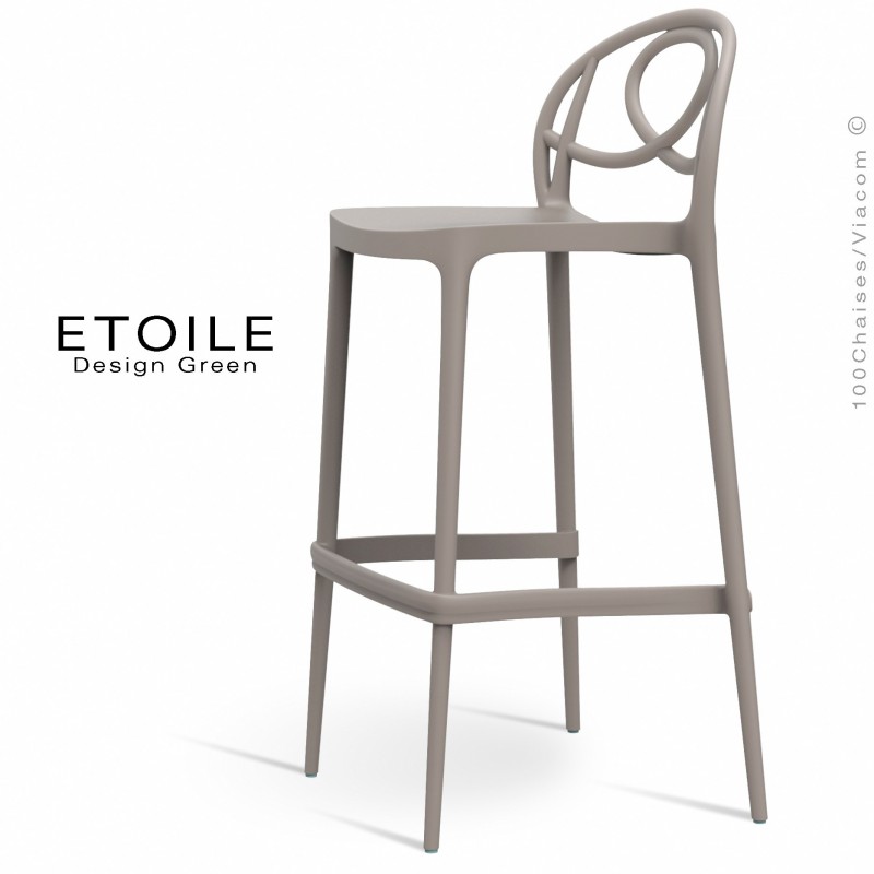 Tabouret de bar design ETOILE, idéale pour les terrasses et