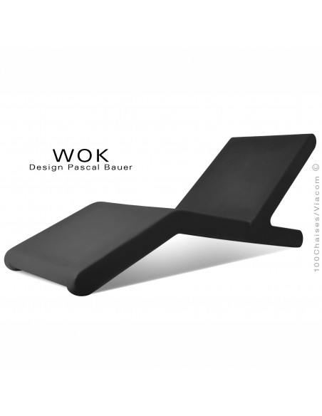 Bain de soleil WOK, structure plastique couleur noir.