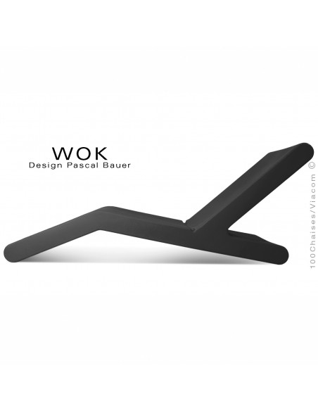 Bain de soleil WOK, structure plastique couleur noir.