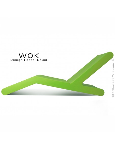 Bain de soleil WOK, structure plastique couleur vert.