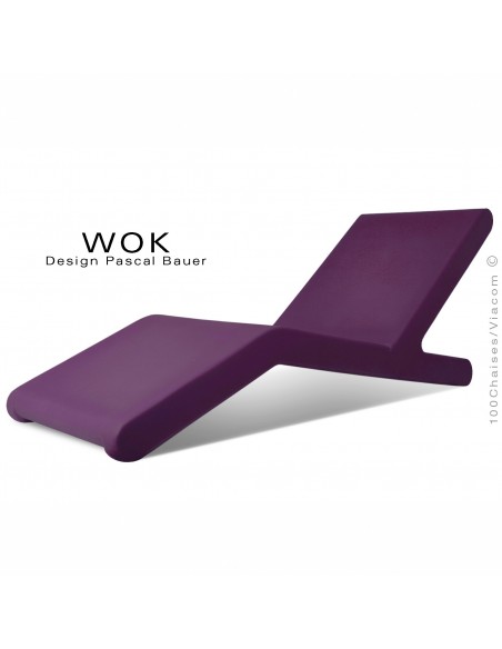 Bain de soleil WOK, structure plastique couleur violet.