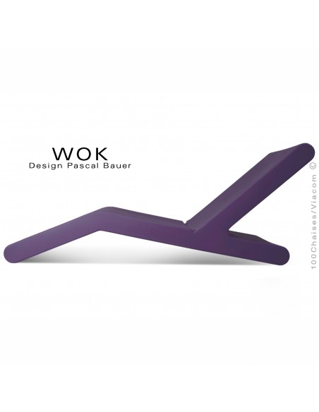 Bain de soleil WOK, structure plastique couleur violet.