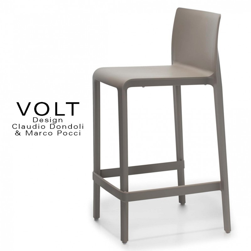 Tabouret plastique de cuisine ou îlot central VOLT, structure